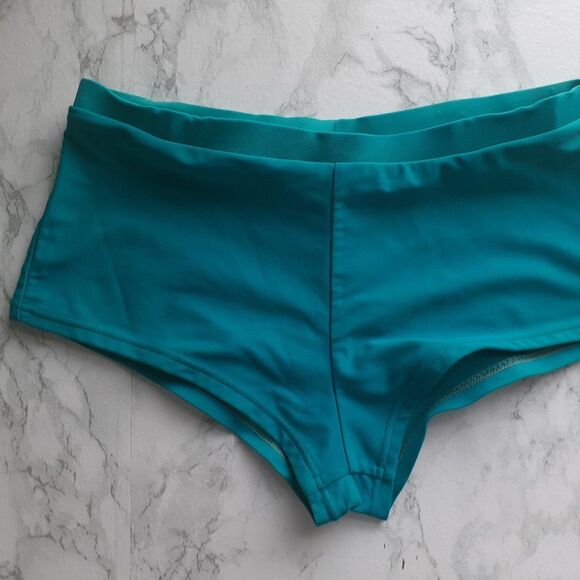 Sassa Womens Two- Piece Swim Padded Activewear Top inTeal & Grey Size S-M - Picture 6 of 10